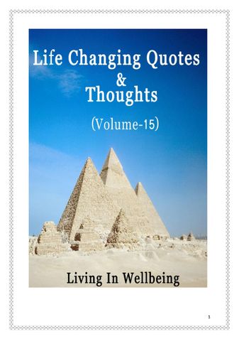 Life Changing Quotes & Thoughts (Volume 15)