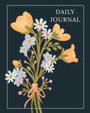 Floral Daily Journal with Positive Affirmations | 100+Pages Unruled Notebook for