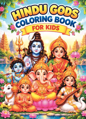 Hindu Gods Coloring Book for Kids