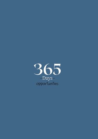 365 Days - Blue Hard cover