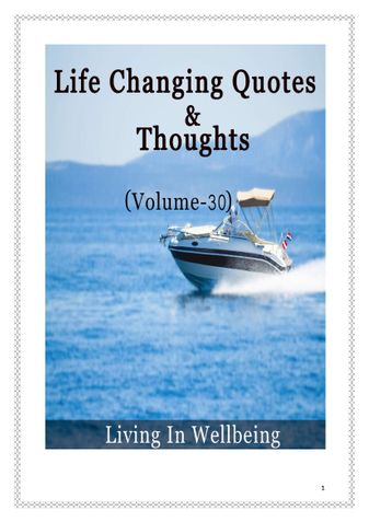 Life Changing Quotes & Thoughts (Volume 30)