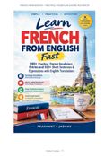 LEARN FRENCH FROM ENGLISH FAST