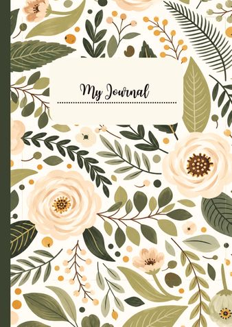 Floral Elegance: A Lined Notebook with Beautiful Botanical Illustrations for Adults,WomenA4 , Writing Journal with 142 Pages for Notes, Journaling, and Everyday Thoughts,Size 8.27 × 11.69 inches