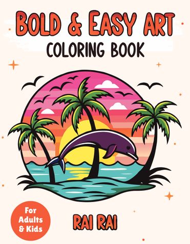 Bold & Easy Art Coloring Book