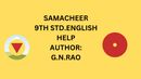 SAMACHEER 9STD.ENGLISH HELP