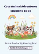 Cute Animal Adventures Coloring Book