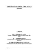 COMMUNITY HEALTH NURSING - I (B.Sc Nursing V  Semester)