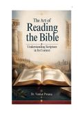 The Art of Reading the Bible: Understanding Scripture in Its Context