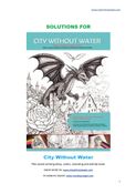 Solutions for City Without Water B/W Comic Book