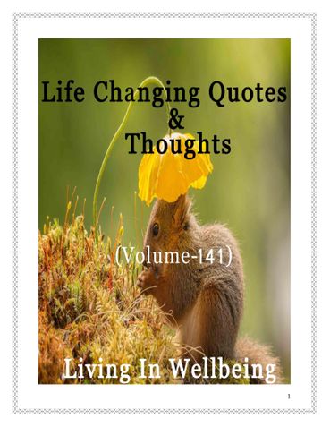 Life Changing Quotes & Thoughts (Volume 141)