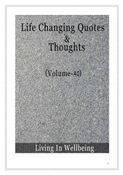 Life Changing Quotes & Thoughts (Volume 40)