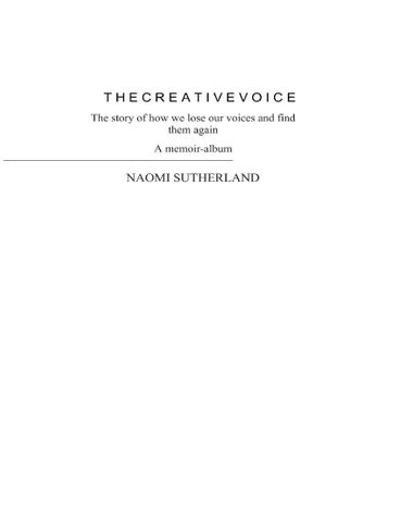 The Creative Voice, a memoir-album