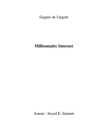 Millionnaire Internet