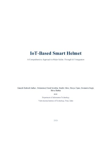 IoT-Based Smart Helmet