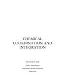 Chemical coordination and integration
