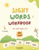 Sight Words Workbook: Trace, Read & Color for Ages 3–6 Black & White Edition