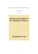 Solving Any Problem of IIT-JEE/NEET Physics
