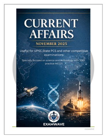 Current Affairs  November 2025