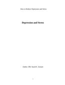 Depression and Stress