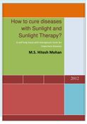 How to cure diseases with Sunlight and Sunlight Therapy?