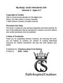 My Body: God's Wonderful Gift (Learn Numbers 1 - 20: Volume 5 Ages 3 - 7)