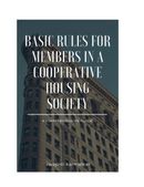 Basic rules for members in a Co-operative housing society