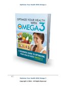Omega 3 : Optimize Your Health