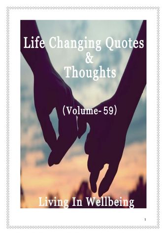 Life Changing Quotes & Thoughts (Volume 59)