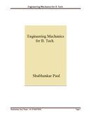 Engineering Mechanics for B. Tech.