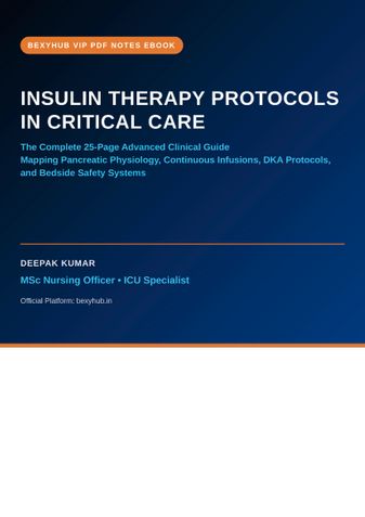 Insulin Therapy Protocols in Critical Care