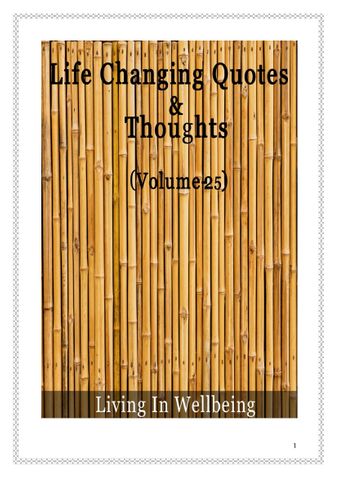 Life Changing Quotes & Thoughts (Volume25)