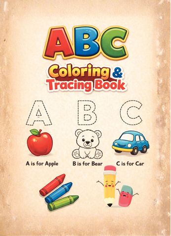 ABC Coloring & Tracing Book