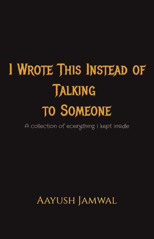 I Wrote This Instead of Talking to Someone