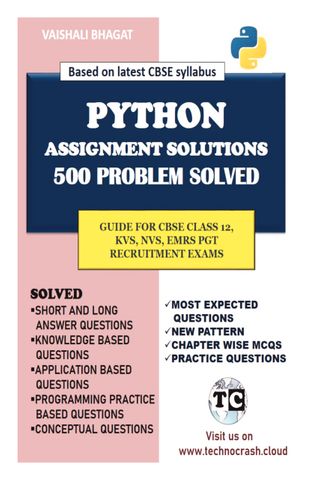 PYTHON ASSIGNMENT SOLUTIONS 500 PROBLEMS SOLVED