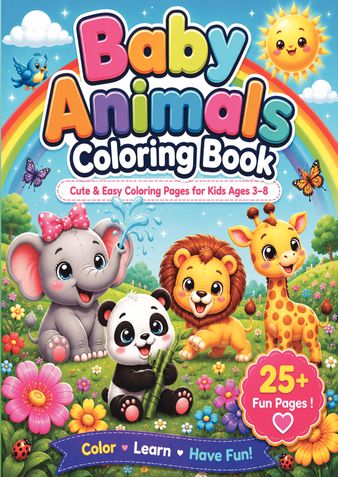 Baby Animals Coloring Book