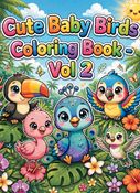 Cute Birds Coloring Book - Volume 2