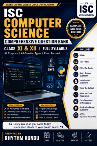 ISC Class XI and XII Computer Science Full Syllabus Question Bank