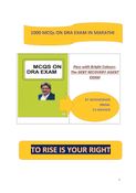 1000 MCQs on DRA EXAM IN MARATHI