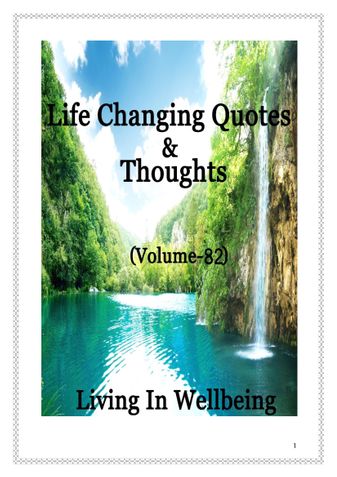 Life Changing Quotes & Thoughts (Volume 82)