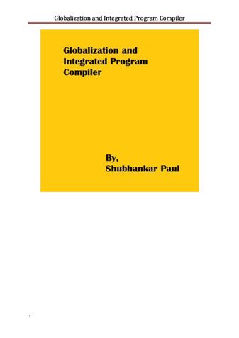 Globalization and Integrated Program Compiler