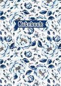 Aesthetic Blue Ruled Notebook with About Me Page | Minimal Journal for Daily Notes