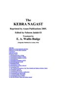 THE KEGRA NEGEST "BOOK OF THE GLORY OF KINGS"