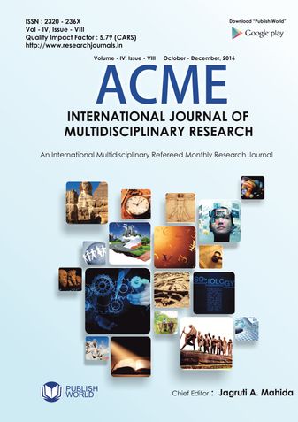 Acme International Journal : October - December, 2016