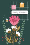 Cute Daily Planner – Undated | Affirmation, Gratitude & To-Do Journal with Doodle Space (6x9, B&W Interior)