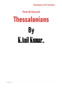 1 &2 థెస్సలొనీక -" First & Second  Thessalonians"