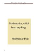 Mathematics, which beats anything