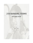 250 Banking Terms