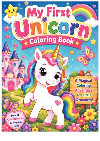 My First Unicorn Coloring Book