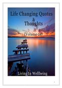 Life Changing Quotes & Thoughts (Volume 26)