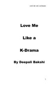 Love me like a KDrama